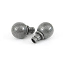 From The Anvil Ball Curtain Finial - Pewter