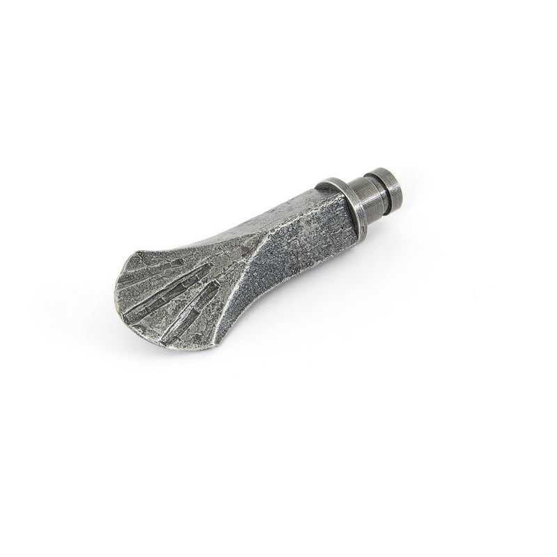 From The Anvil Shell Curtain Finial - Pewter