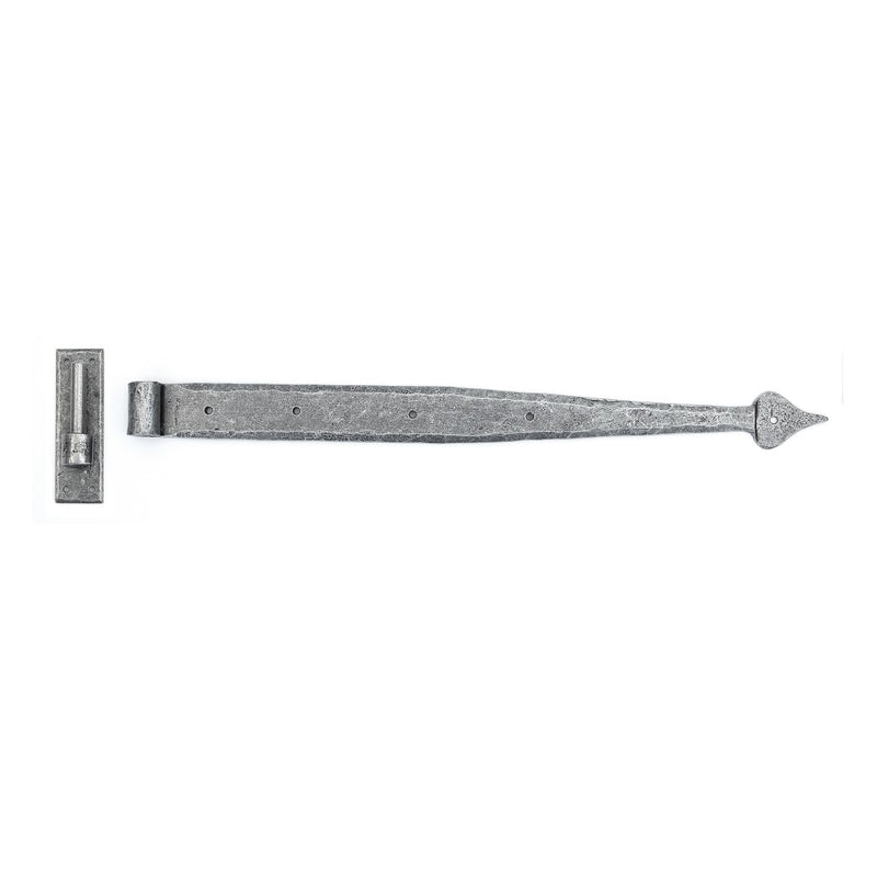From The Anvil Hook & Band Hinges (pair) - 24" - Pewter