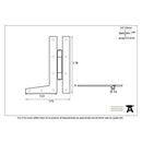 From The Anvil 7" 'HL' Hinges (pair) - Black