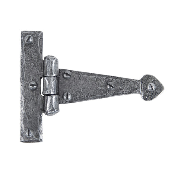 From The Anvil 'T' Shape Hinges (pair) - 4" - Pewter