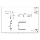 From The Anvil Latch Set - Pewter