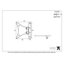 From The Anvil Small Half Butterfly Hinges (pair) - Pewter