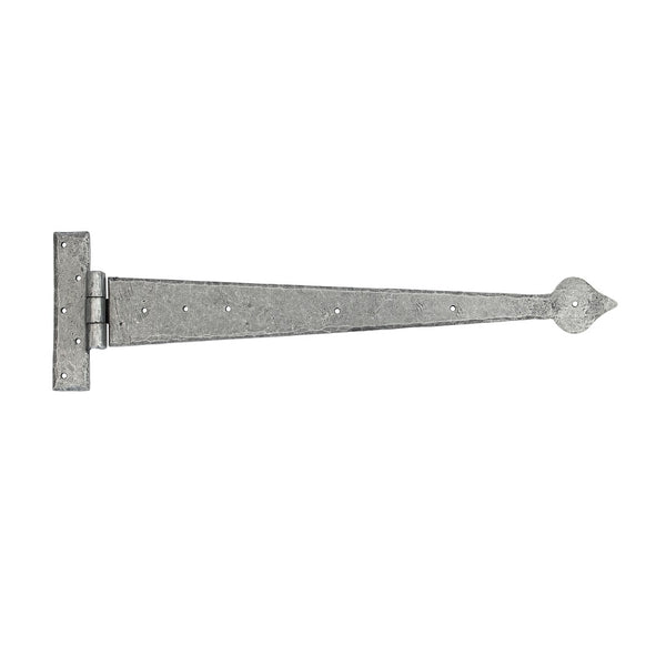 From The Anvil 'T' Shape Hinges (pair) - 22" - Pewter