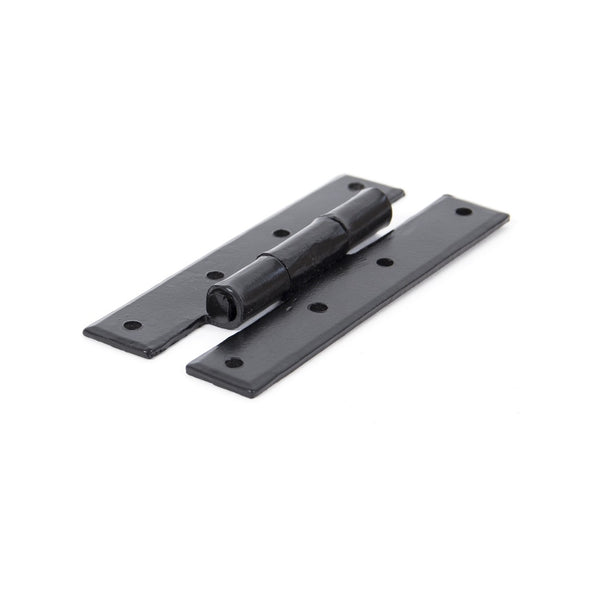 From The Anvil 4" 'H' Hinges (pair) - Black