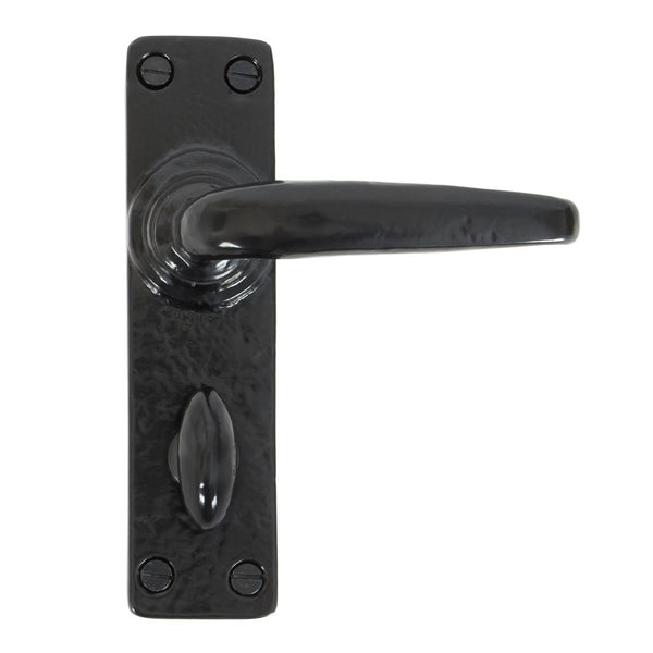 From The Anvil Smooth Bathroom Handles - Black