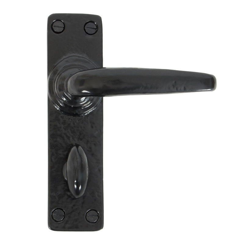 From The Anvil Smooth Bathroom Handles - Black