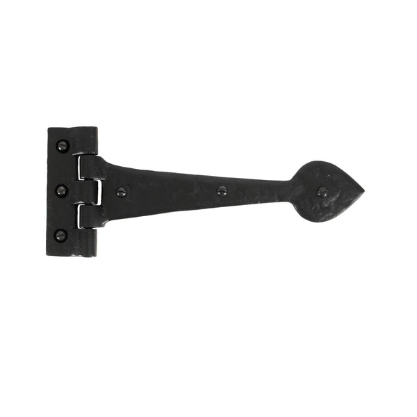 From The Anvil Cast 'T' Shape Hinges (pair) - 10.5" - Black Antique