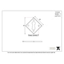 From The Anvil Diamond Lever Key Escutcheon - Black