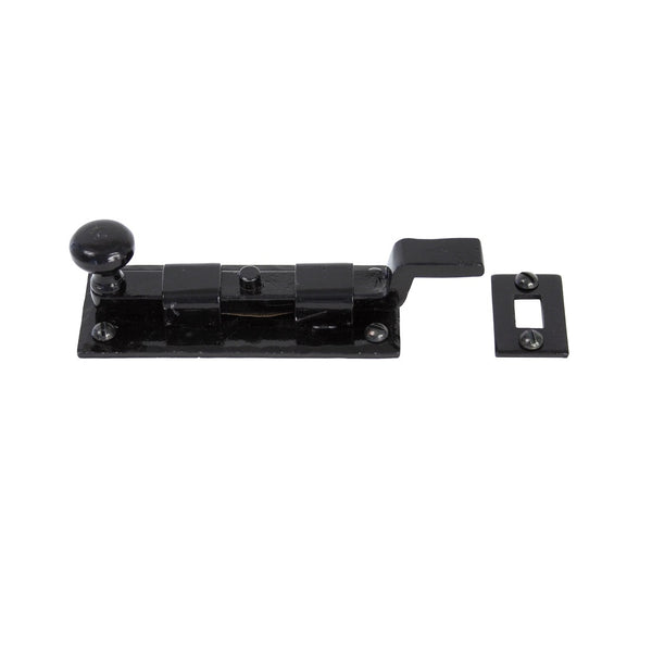 From The Anvil Cranked Knob Door Bolt - 4" - Black