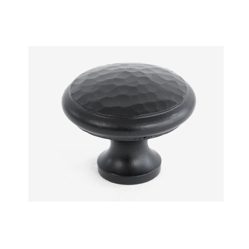 From The Anvil Large Beaten Cupboard Knob - Black