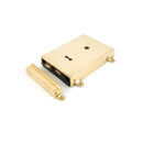 From The Anvil Rim Lock and Cover - Polished Brass