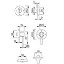Hoppe Nylon Disabled Bathroom Turn & Release - Red RAL3003