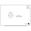 From The Anvil Regency Lever Key Escutcheon - Pewter