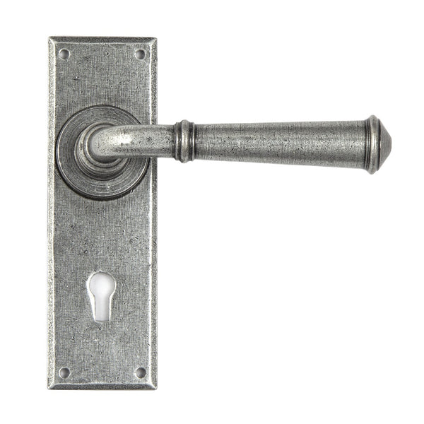 From The Anvil Regency Lock Handles - Pewter