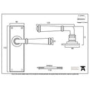 From The Anvil Regency Latch Handles - Pewter