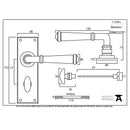 From The Anvil Regency Bathroom Handles - Pewter