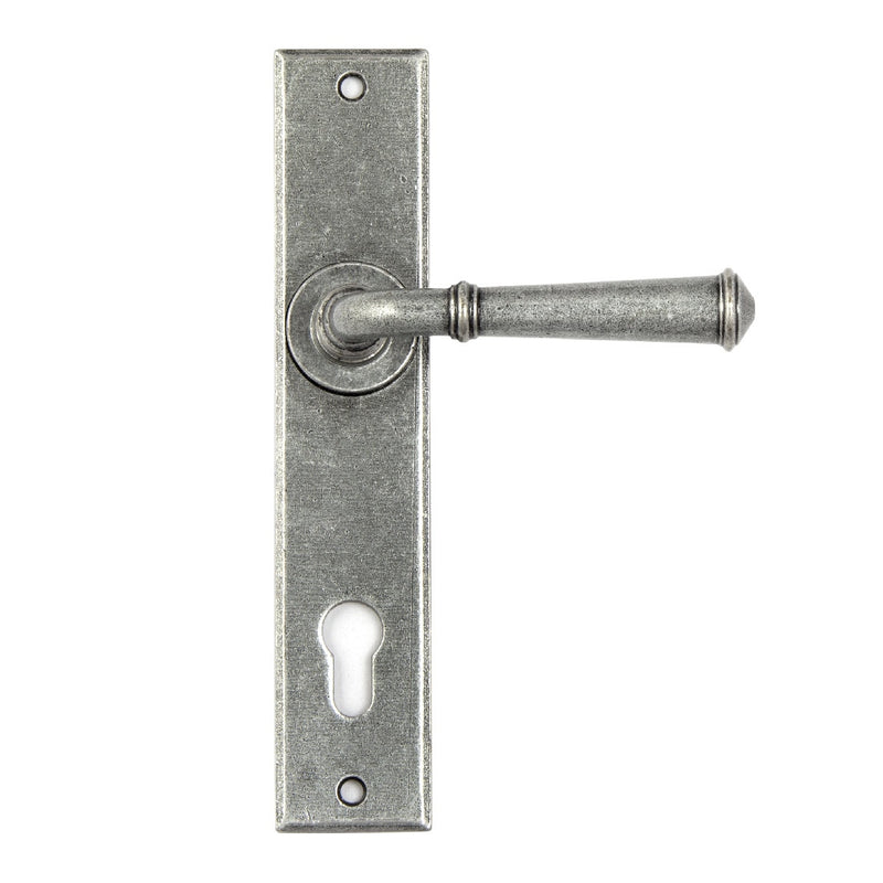 From The Anvil Regency 92pz Euro Handles For Multi-Point Locks - Pewter