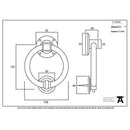 From The Anvil Regency Door Knocker - Pewter