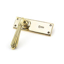 From The Anvil Hinton Lock Handles - Aged Brass