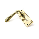 From The Anvil Hinton Lock Handles - Aged Brass