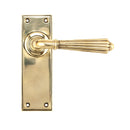 From The Anvil Hinton Latch Handles - Aged Brass