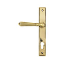 From The Anvil Hinton 92pz Slimline Lever Euro Handles For Multi-Point Locks - Aged Brass