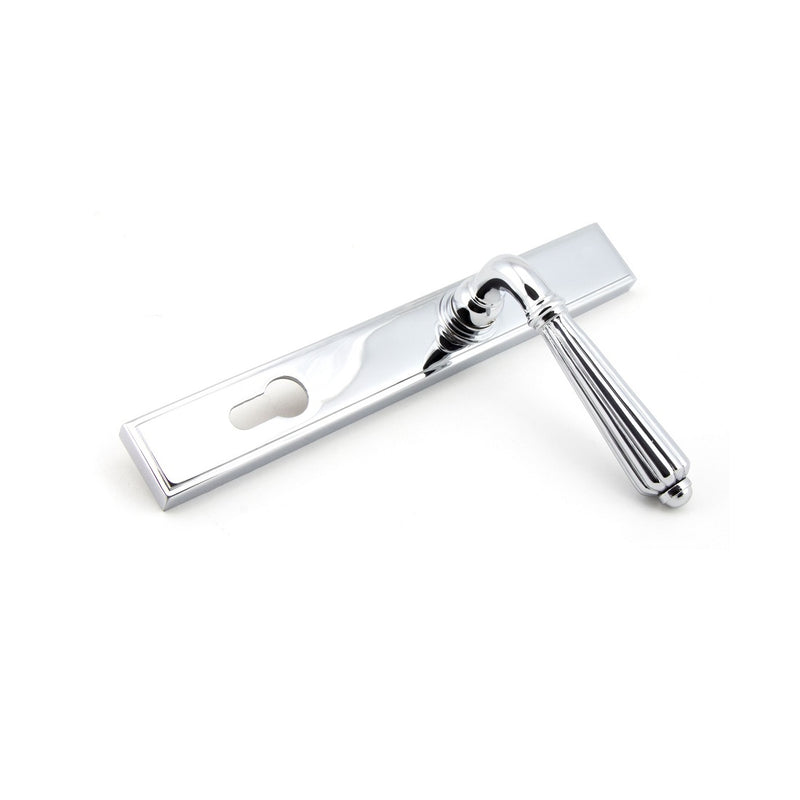 From The Anvil Hinton 92pz Slimline Lever Euro Handles For Multi-Point Locks - Polished Chrome