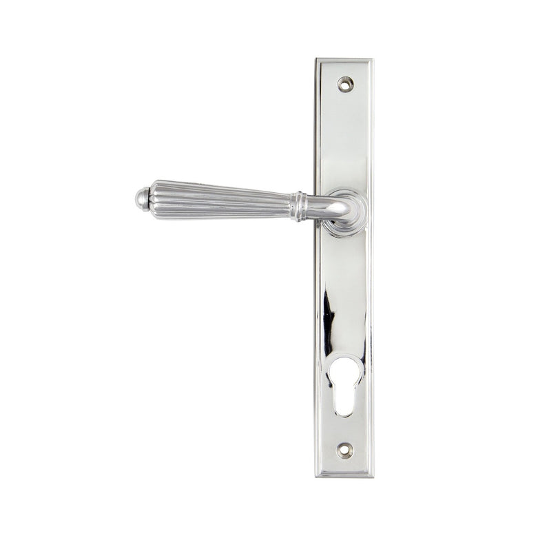 From The Anvil Hinton 92pz Slimline Lever Euro Handles For Multi-Point Locks - Polished Chrome