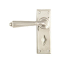 From The Anvil Hinton Bathroom Handles - Polished Nickel
