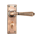 From The Anvil Hinton Bathroom Handles - Polished Bronze