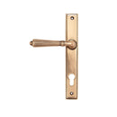 From The Anvil Hinton 92pz Slimline Lever Euro Handles For Multi-Point Locks - Polished Bronze