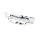 From The Anvil Art Deco Pull Handle On Backplate - 300mm - Polished Chrome