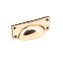 From The Anvil Art Deco Drawer Pull - Polished Bronze