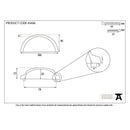 From The Anvil Regency Concealed Drawer Pull - Polished Nickel