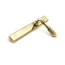 From The Anvil Reeded Slimline Latch Handles - Aged Brass