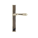 From The Anvil Reeded Slimline Latch Handles - Polished Nickel