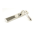 From The Anvil Reeded Slimline Latch Handles - Polished Nickel