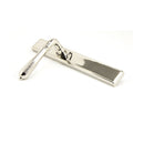 From The Anvil Reeded Slimline Latch Handles - Polished Nickel