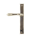 From The Anvil Reeded Slimline Latch Handles - Polished Nickel