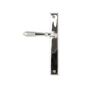 From The Anvil Reeded Slimline Latch Handles - Polished Chrome