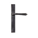 From The Anvil Reeded Slimline Latch Handles - Aged Bronze