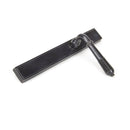 From The Anvil Reeded Slimline Latch Handles - Aged Bronze