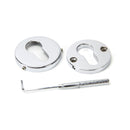 From The Anvil Regency Concealed Euro Profile Escutcheon - 52mm - Polished Chrome