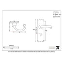 From The Anvil Cottage Lock Handles - Black