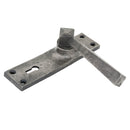 From The Anvil Straight Lock Handles - Antique Pewter