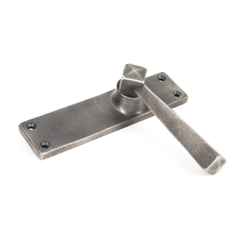From The Anvil Straight Latch Handles - Antique Pewter