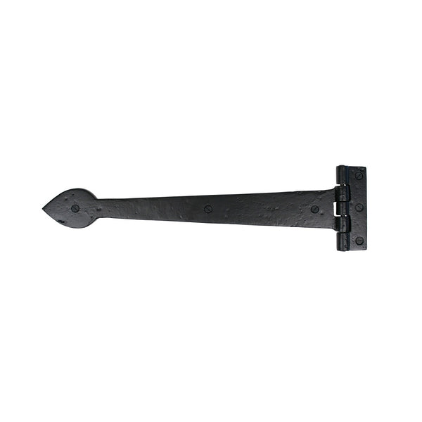 From The Anvil Cast 'T' Shape Hinges (pair) - 16" - Black Smooth