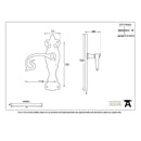 From The Anvil Curly Latch Handles - Natural Textured