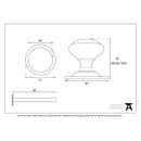 From The Anvil Centre Door Knob - Antique Pewter